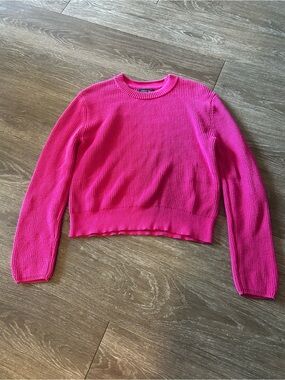Banana Republic Hot Pink Crewneck Sweater